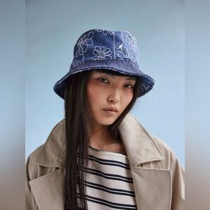 Free People Denim Mashup Bucket Hat